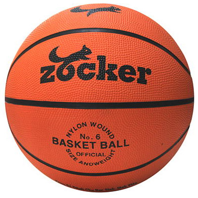 Bóng rổ cao su Zocker B6 (số 6)